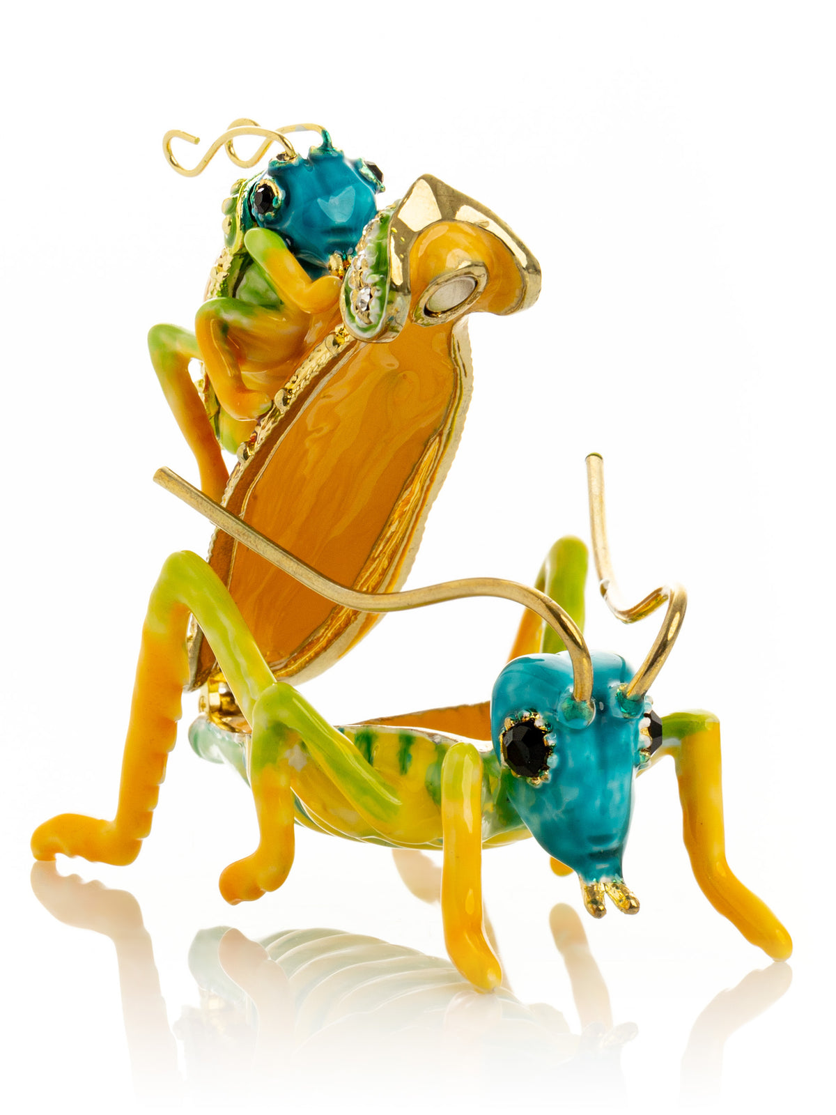 Keren Kopal Grasshopper with baby on the back