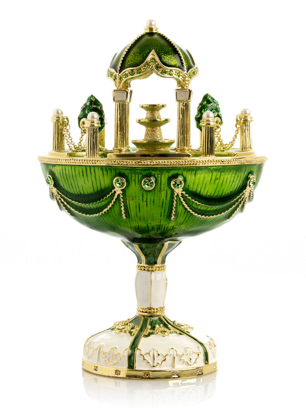 Keren Kopal Garden Pavilion Design Cupola Fountain Green Egg Limited Edition of 250 Trinket Box
