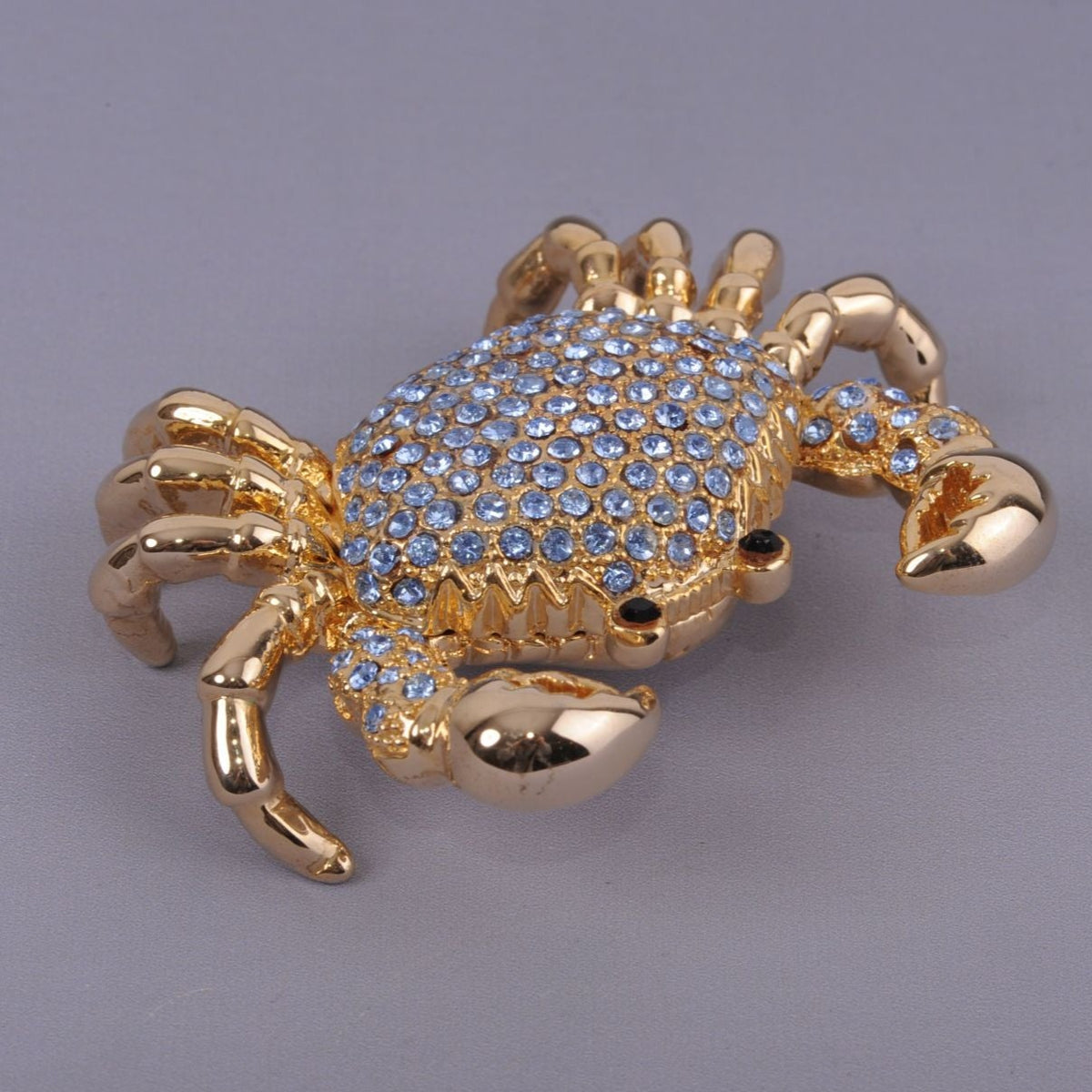Keren Kopal Golden Crab with blue stones