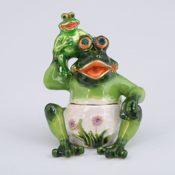 Grenouille Mère et Bébé Grenouille