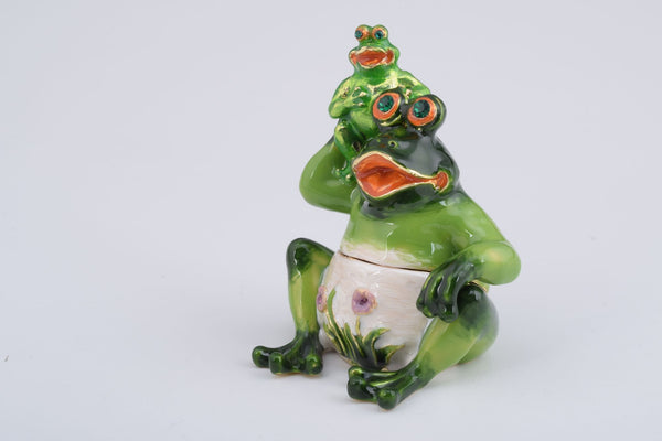 Grenouille Mère et Bébé Grenouille