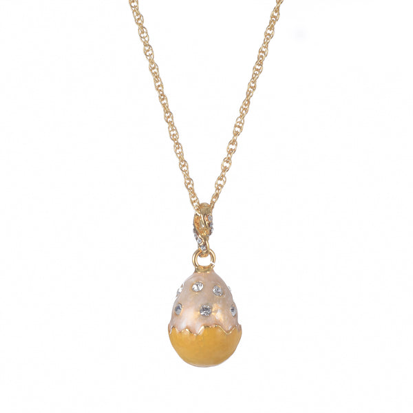 Collier Pendentif Œuf Jaune