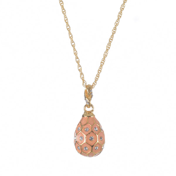 Pendentif Œuf Rose & Or Collier en Or