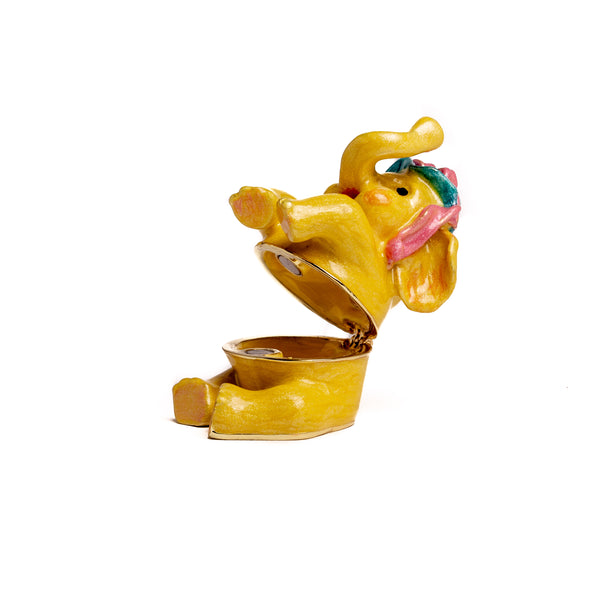 Éléphant Jaune Assis