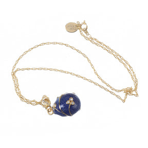Keren Kopal Blue Egg Pendant Gold Necklace