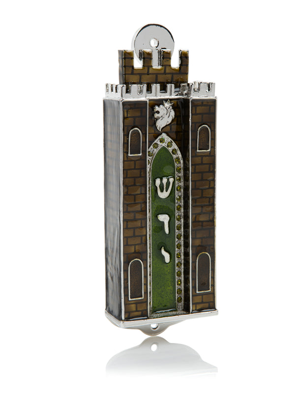 Mezouzah style Arche Sainte Marron