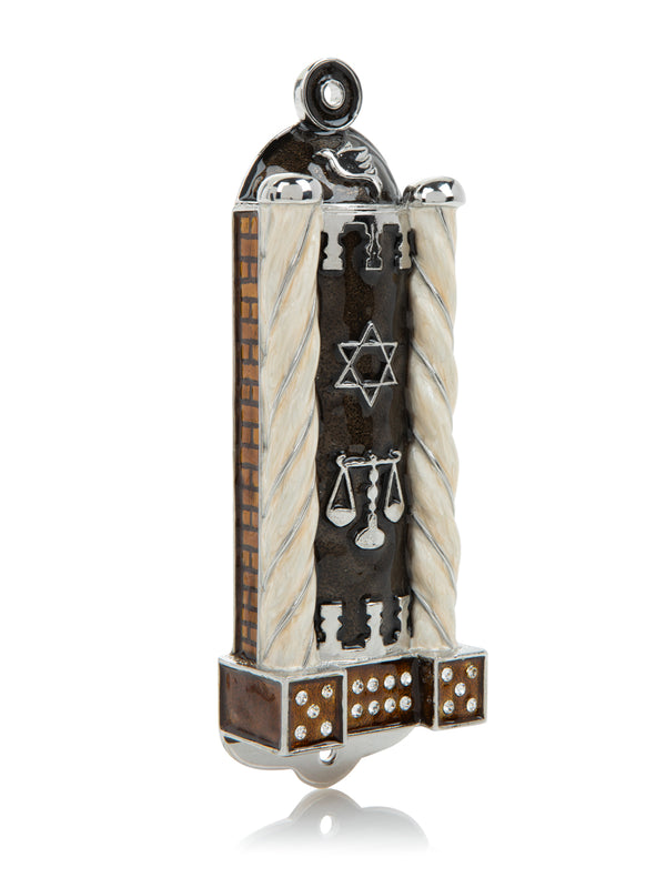 Mezouza Judaïca Moderne Marron