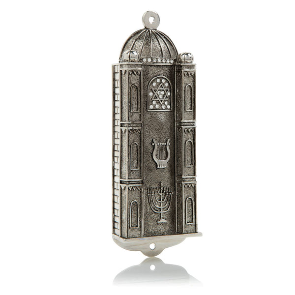 Mezouza style Judaïca argentée