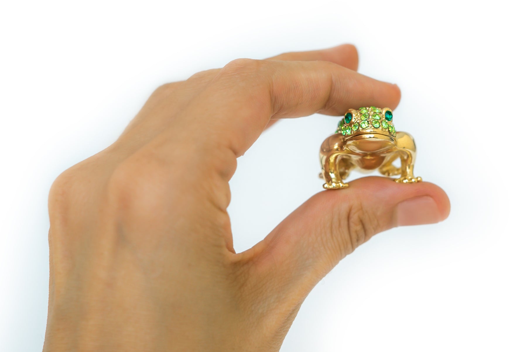 Keren Kopal Green and Gold Sitting Toad