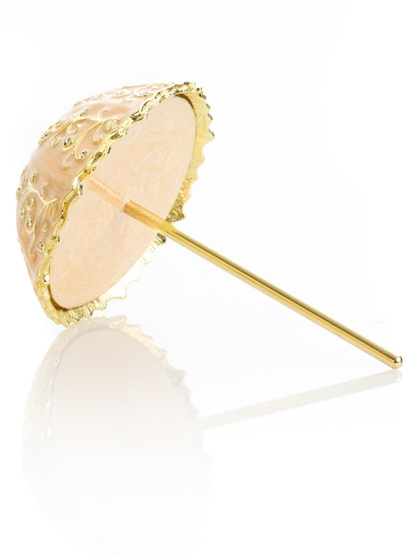 Boîte à bijoux Parapluie Rose Fait main avec cristaux Swarovski