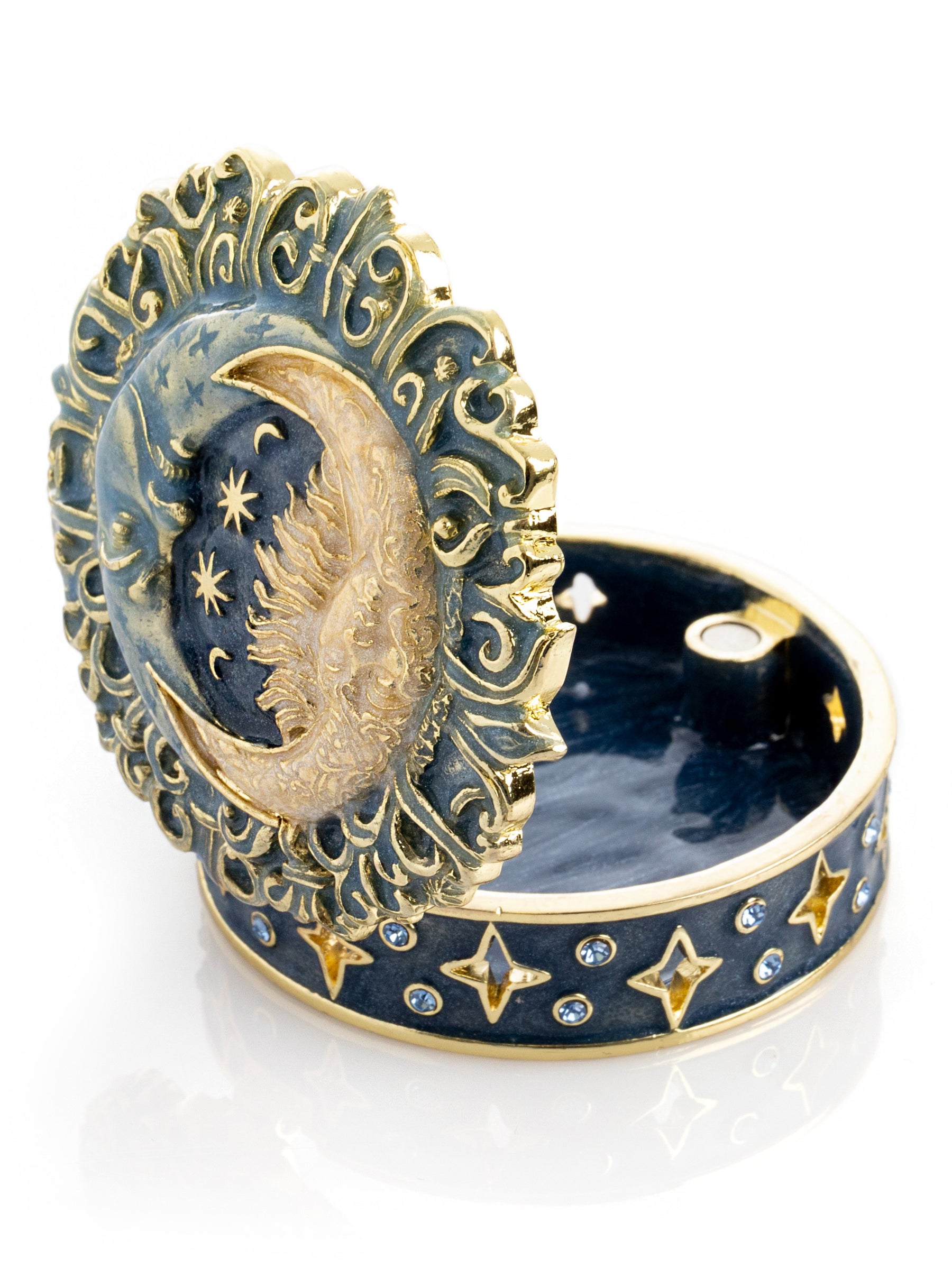 Keren Kopal Celestial Sun and Moon Trinket Box