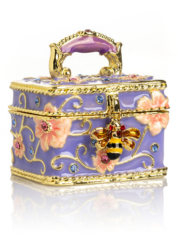 Sac de voyage vintage avec serrure en forme d'abeille