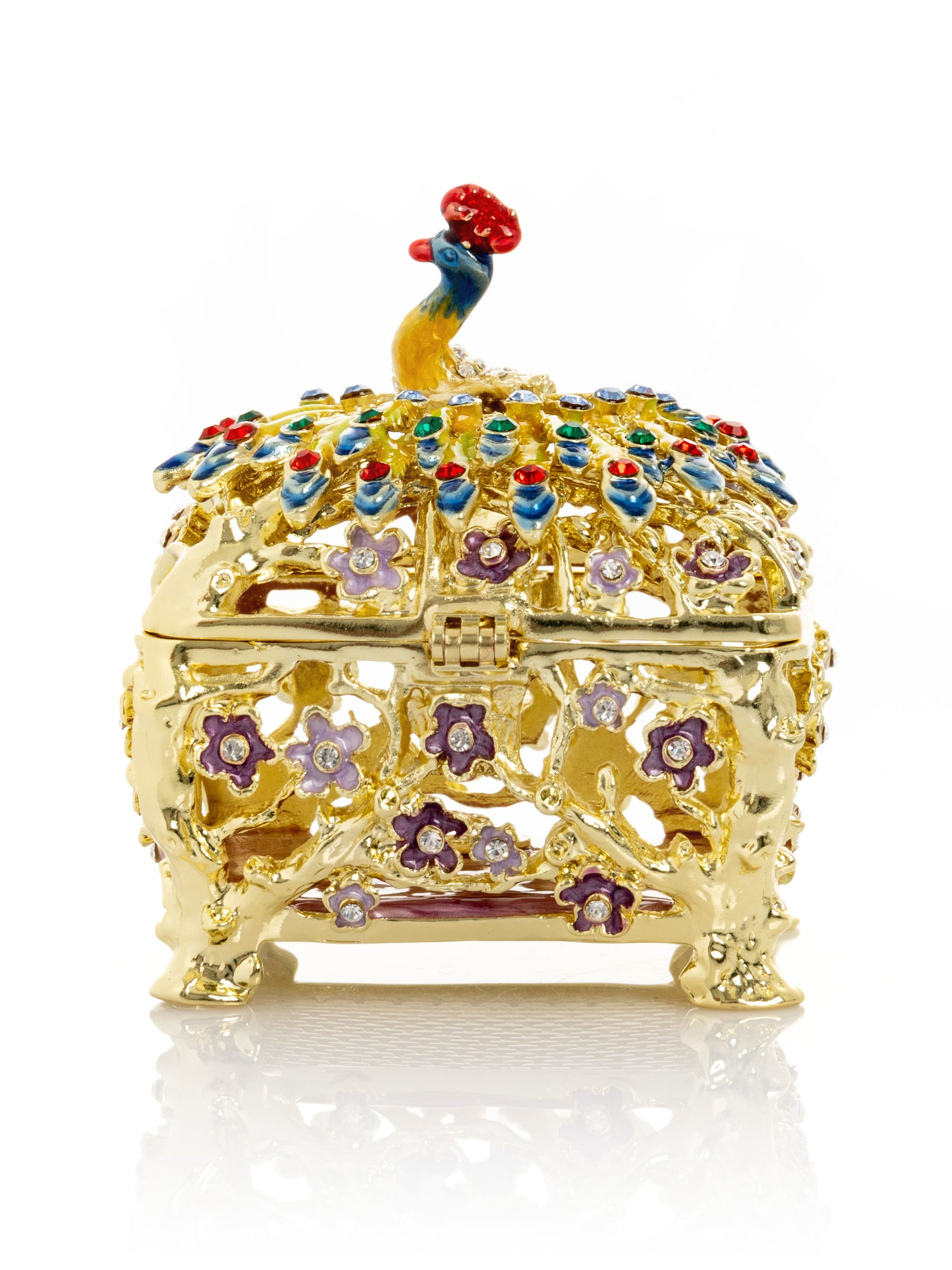 Keren Kopal Peacock Trinket Box