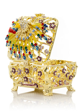 Keren Kopal Peacock Trinket Box
