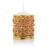 Pink Decorated Candle Holder