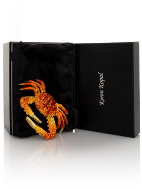 Orange Crab trinket box