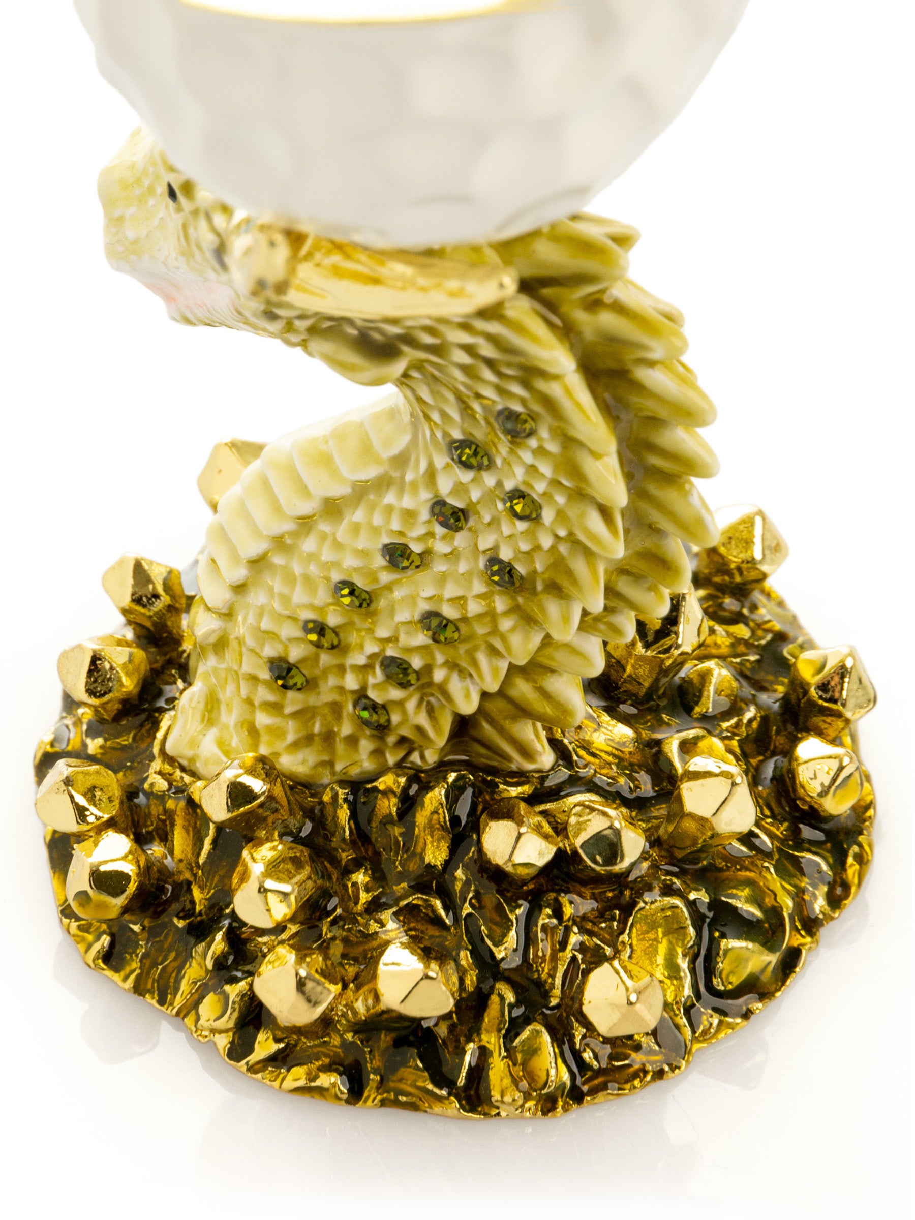 Golden Dragon head white egg