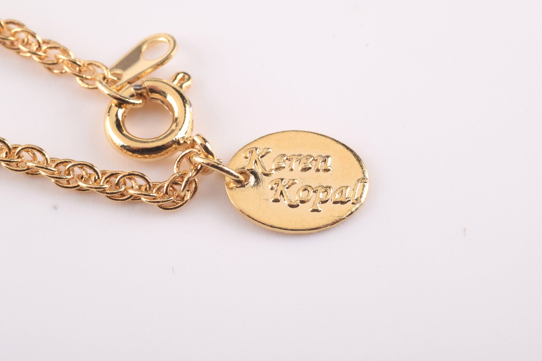 Keren Kopal White Heart shaped Pendant Necklace