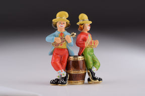 Keren Kopal Two Circus Clowns Playing Music