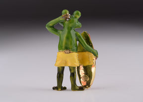 Keren Kopal Frog Holding a Surfboard