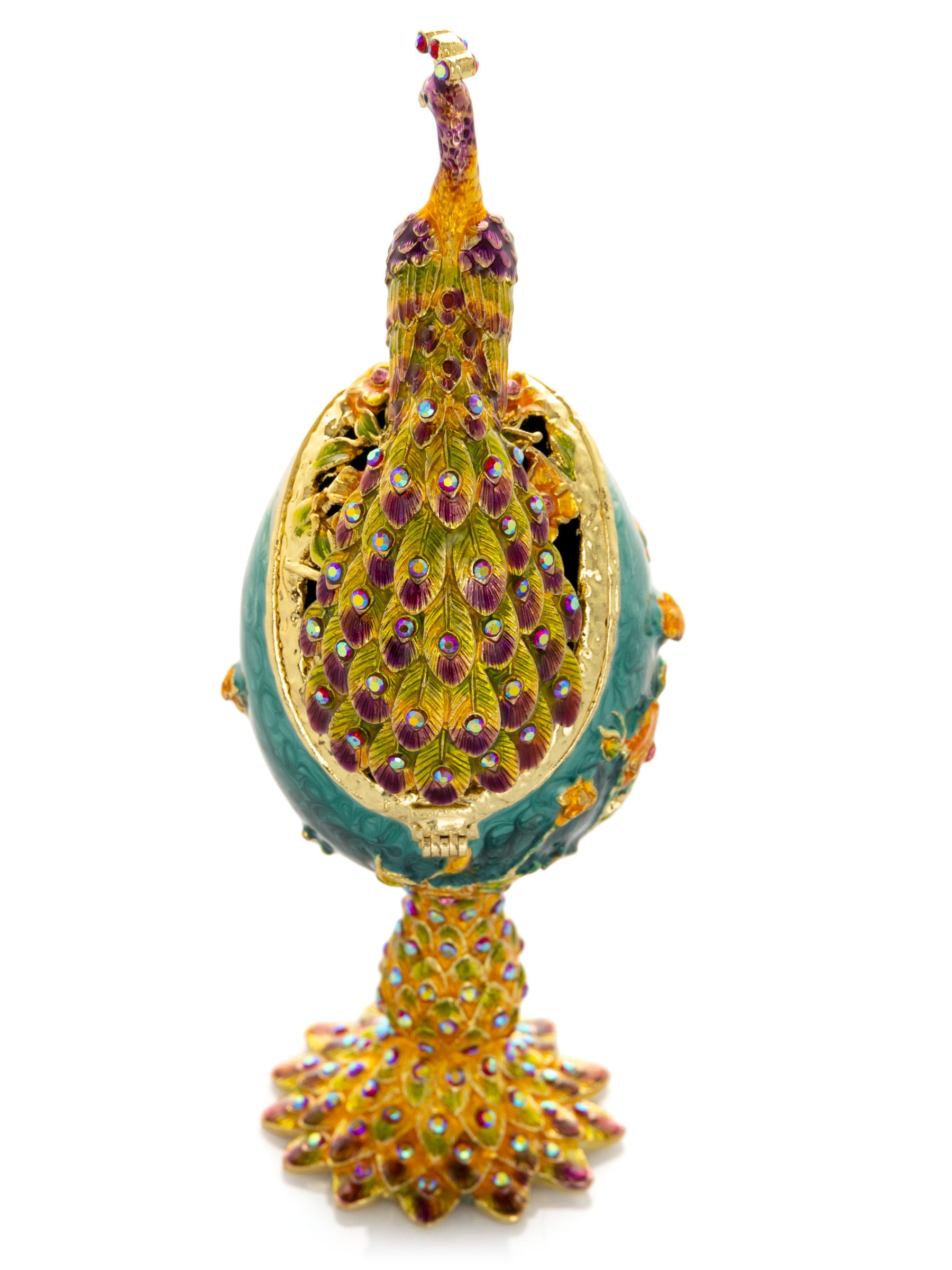 Peacock on a Faberge Egg