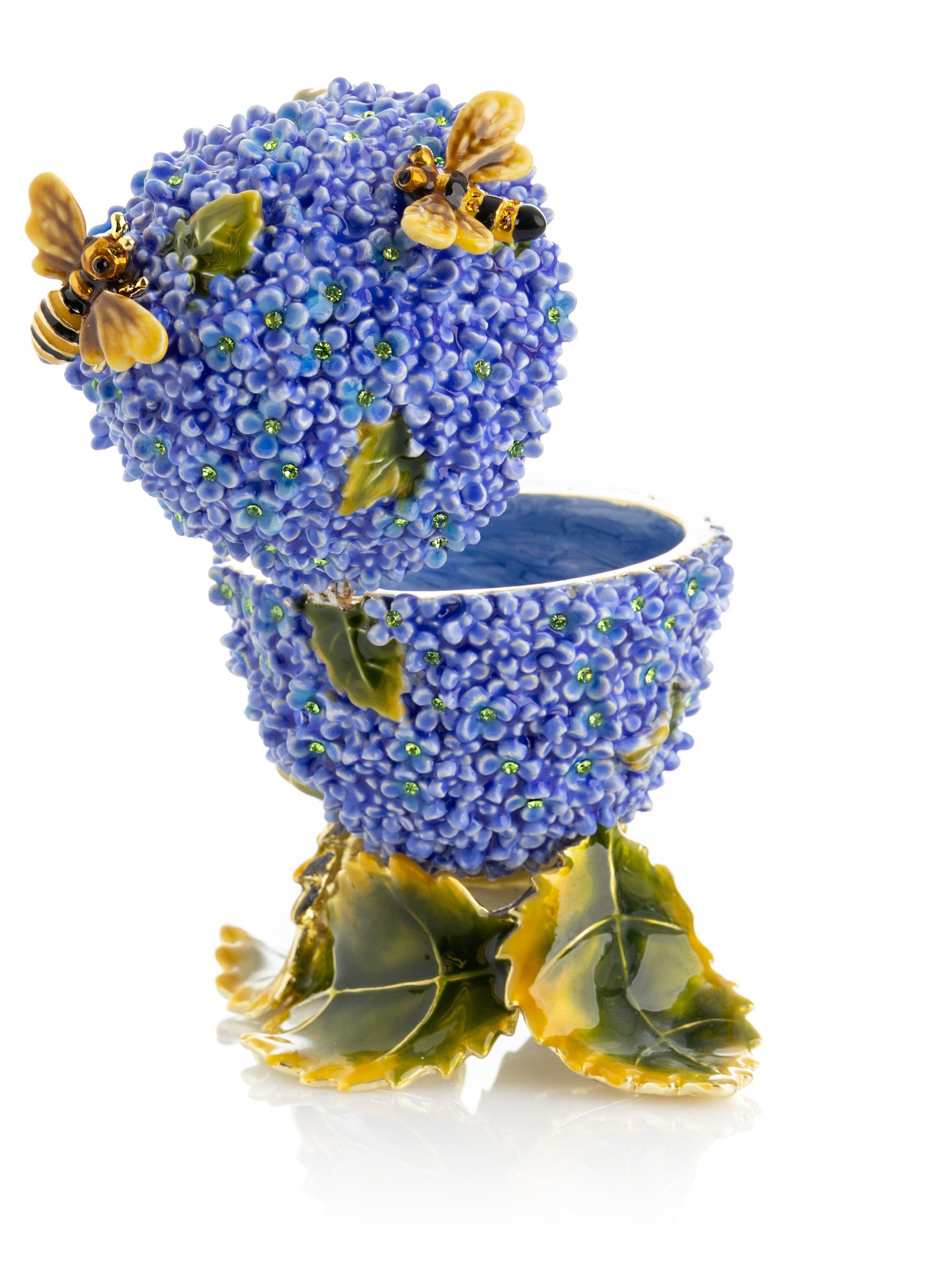 Blue Flower and Bees music box  with Leaves Fur Elise by Ludwig Van Beethoven