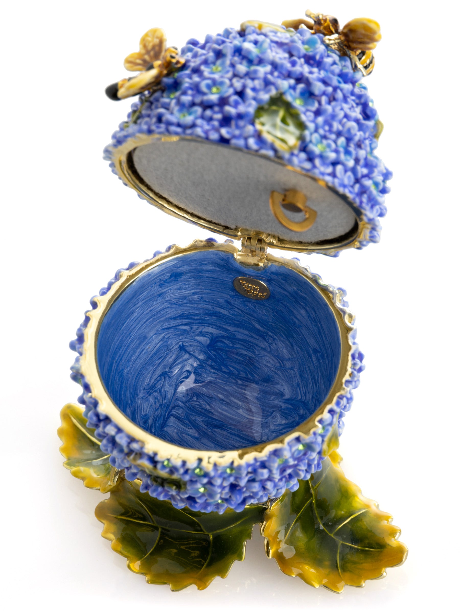 Blue Flower and Bees music box  with Leaves Fur Elise by Ludwig Van Beethoven