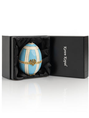 Light Blue Egg with a Sailing ship