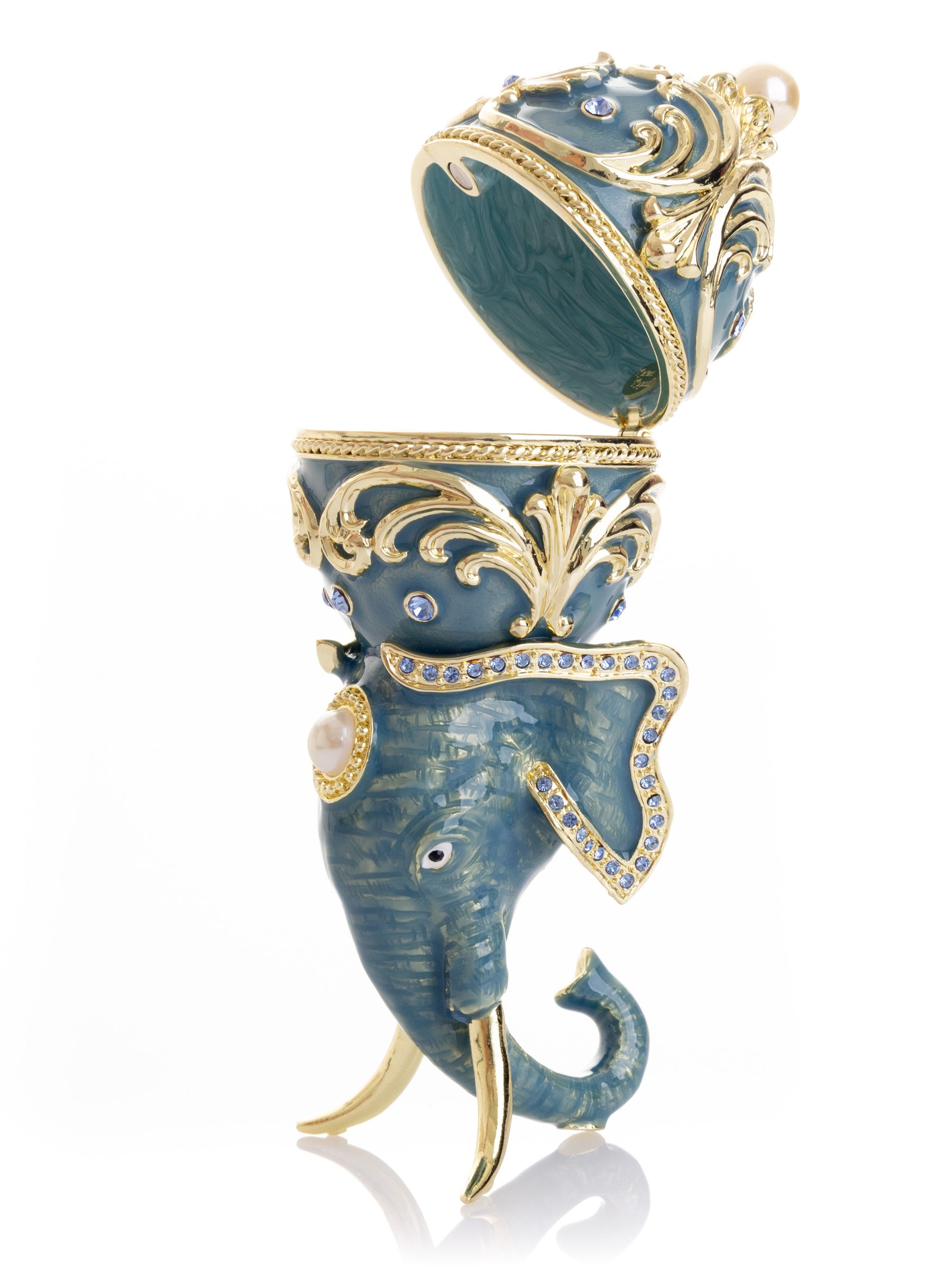 Keren Kopal Unique Easter Egg Elephant Pedestal