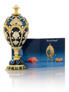 Music Playing Blue Faberge Egg