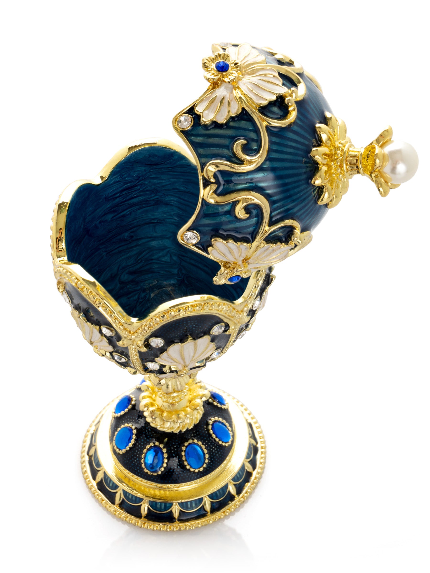 Music Playing Blue Faberge Egg