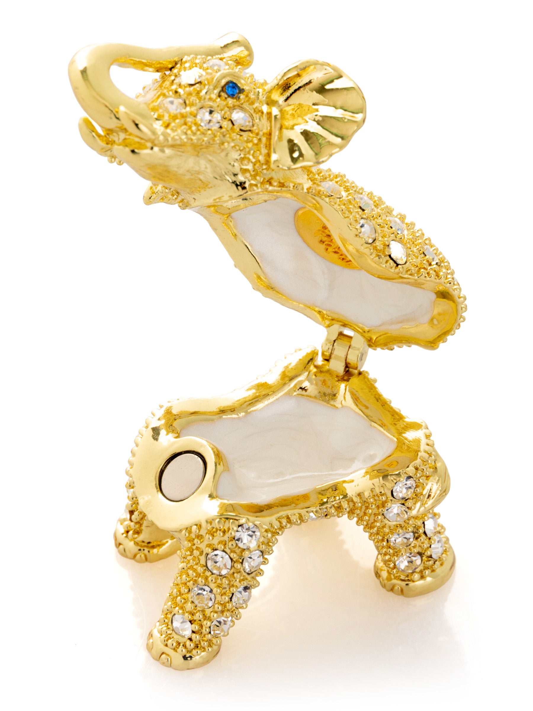 Golden Elephant with crystals