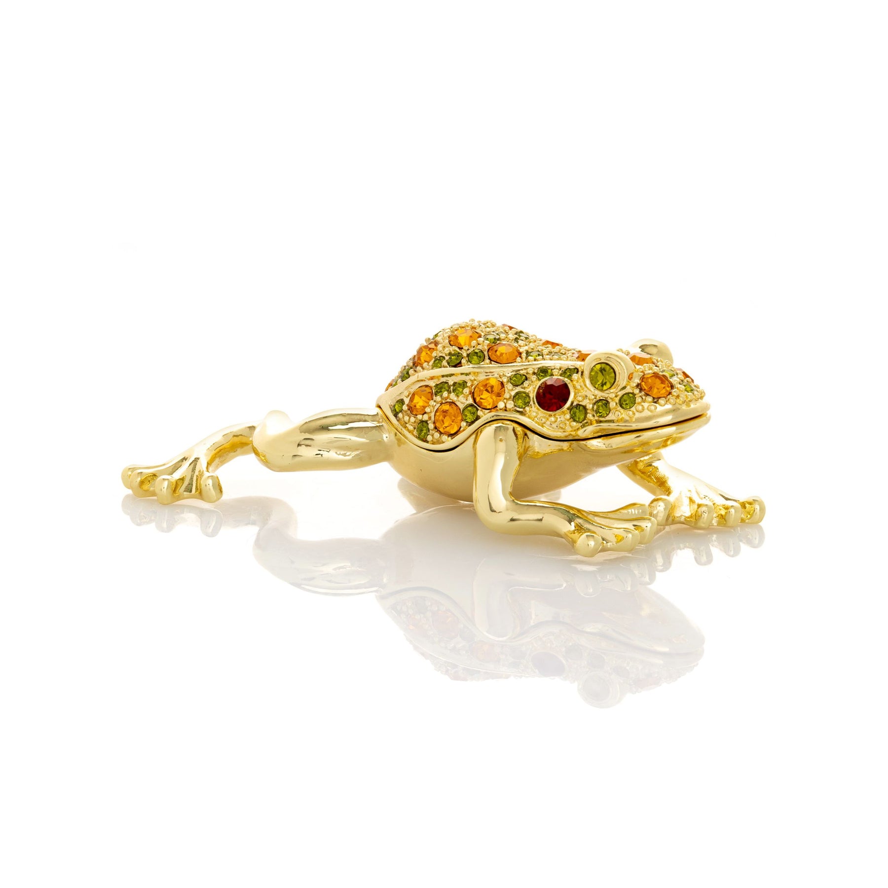 Golden Frog Trinket Box