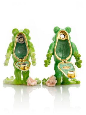 Kissing Frogs trinket box