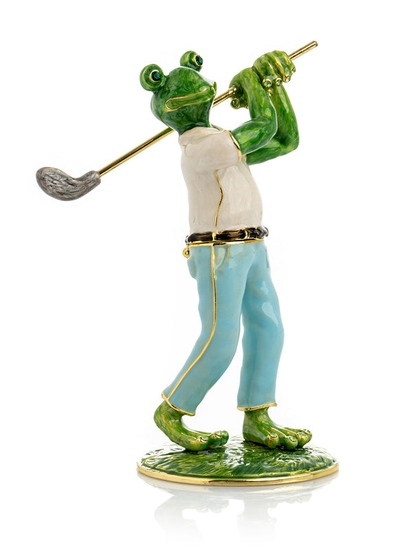 Grenouille Jouant au Golf