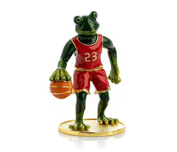 Grenouille jouant au basketball
