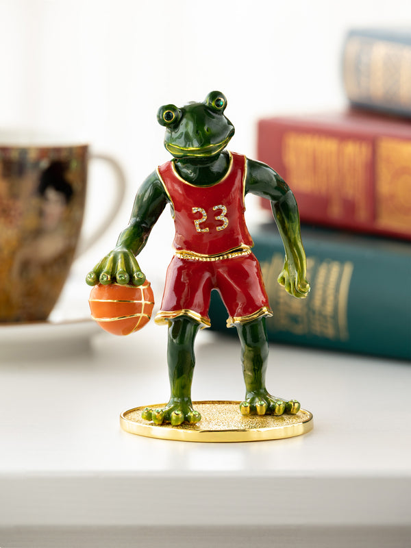 Grenouille jouant au basketball