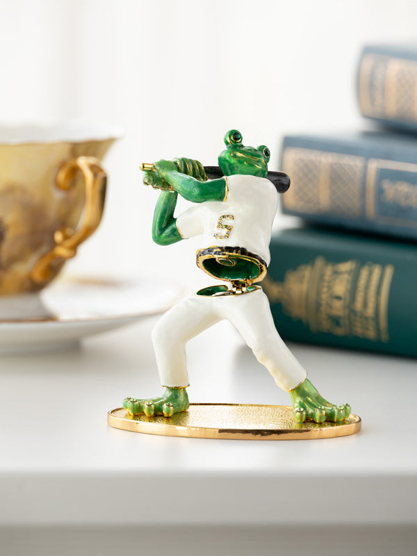 Grenouille Jouant au Baseball