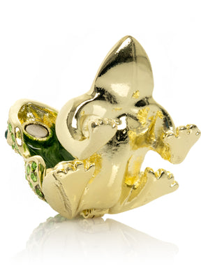 Keren Kopal Green and Gold Sitting Toad