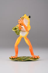 Keren Kopal Frog Playing a Saxophone