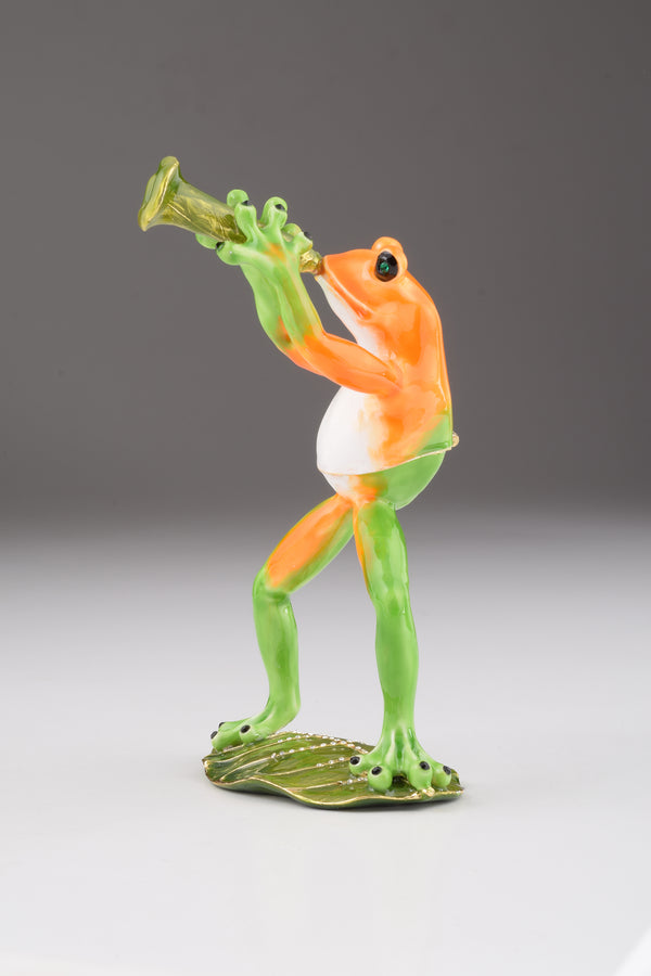 Grenouille Jouant de la Trompette