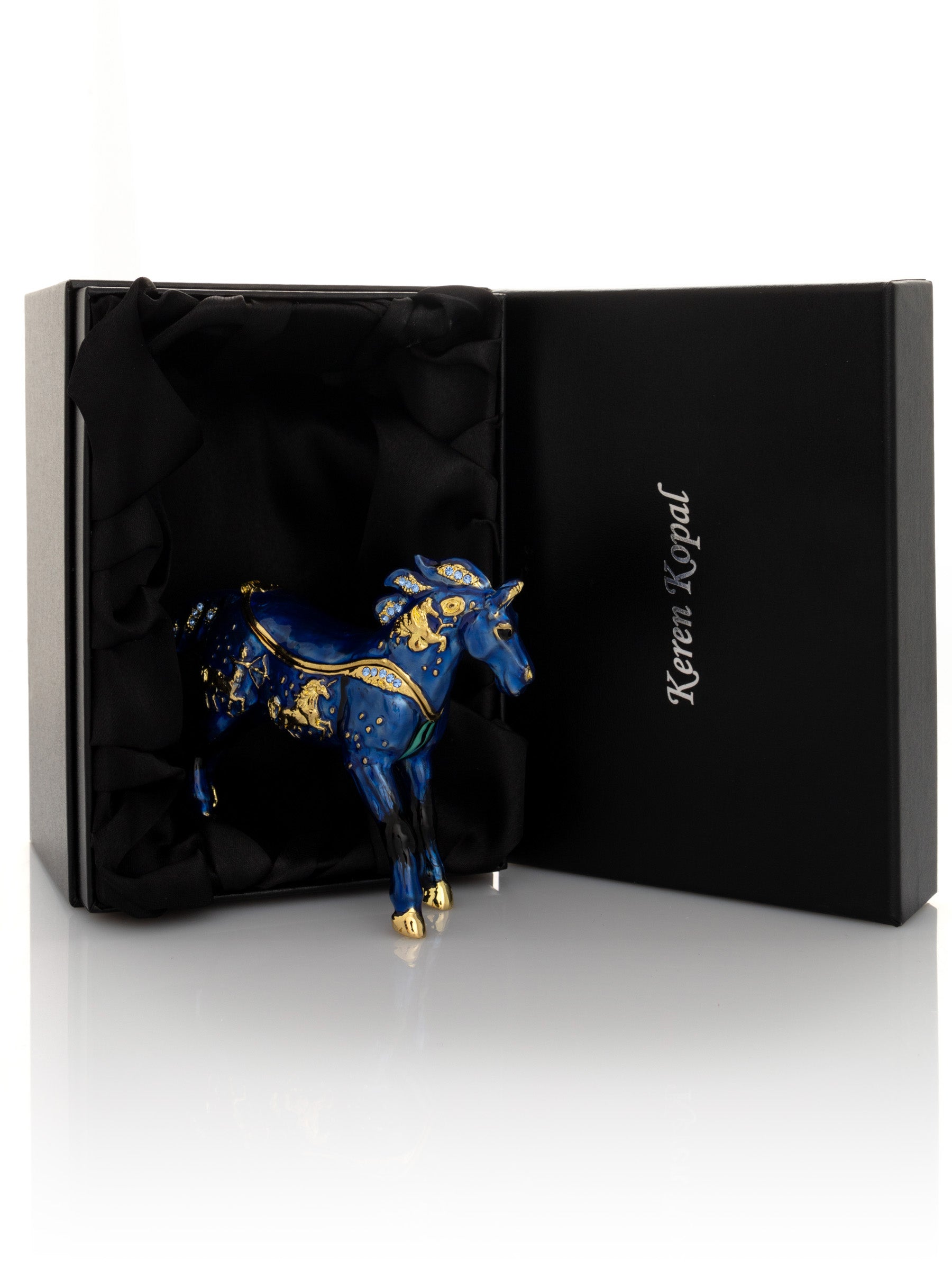 Blue Horse trinket box