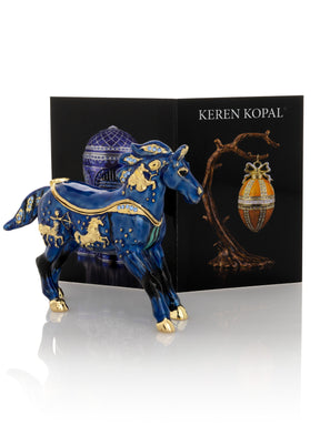 Blue Horse trinket box