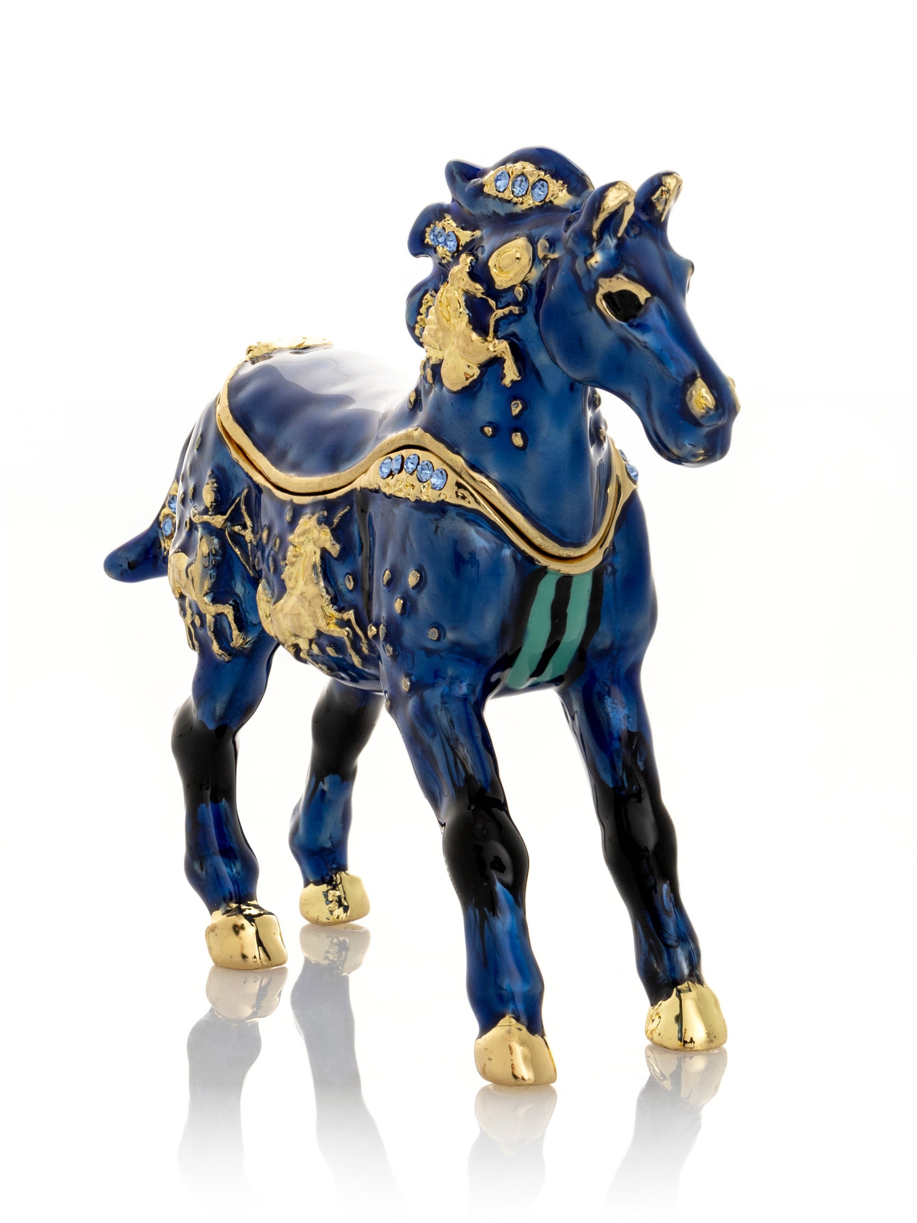 Blue Horse trinket box