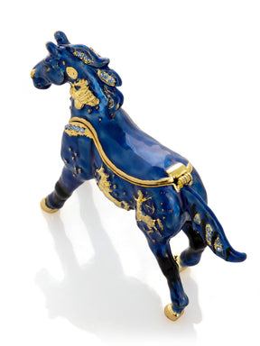 Blue Horse trinket box