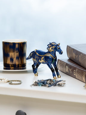 Blue Horse trinket box