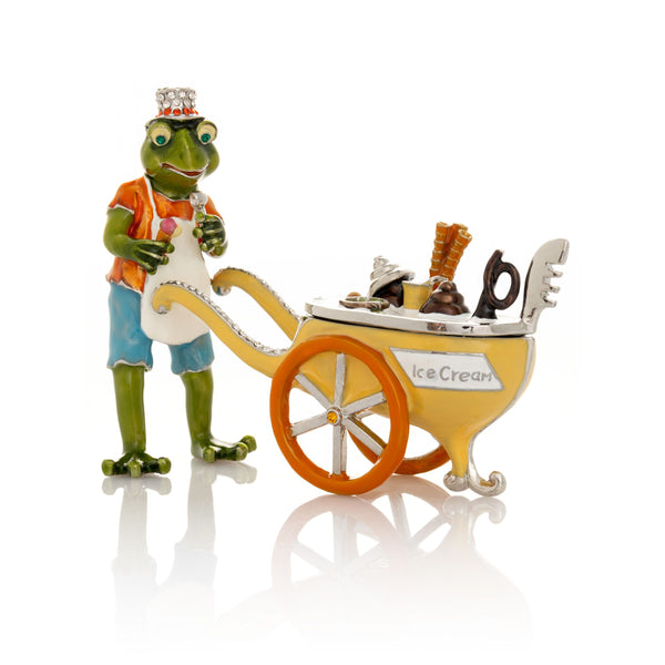 Vendeur de glace à la grenouille