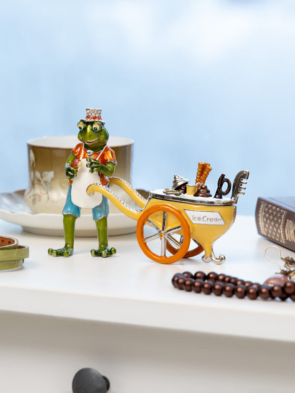 Vendeur de glace à la grenouille
