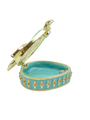 Keren Kopal Green turquoise Beautiful Decorated Trinket Box