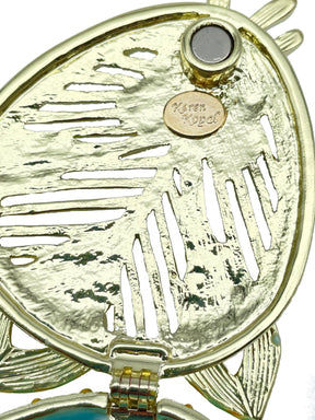 Keren Kopal Green turquoise Beautiful Decorated Trinket Box